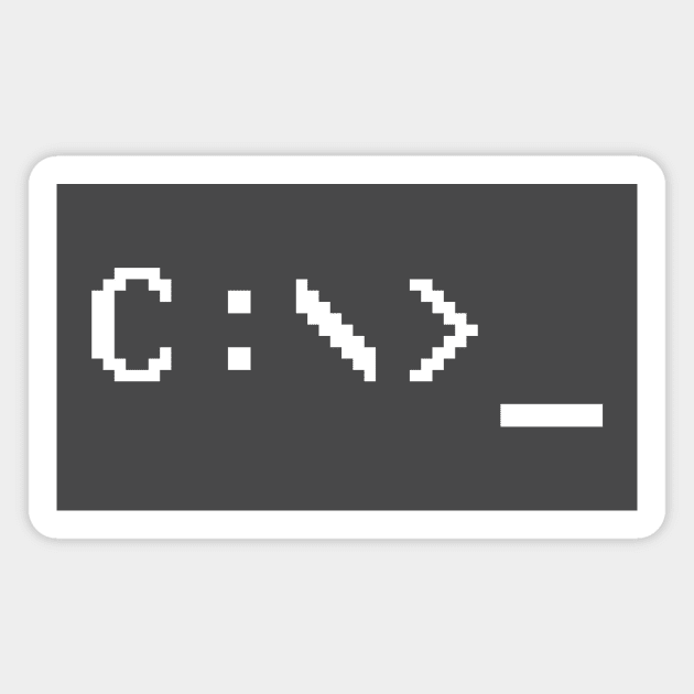 DOS C Prompt Magnet by RetroFitted